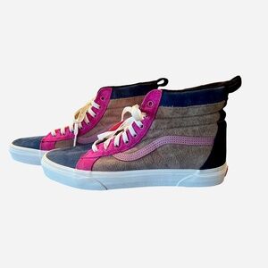 MENS VANS SK8 HI MTE SKATEBOARD SUEDE SHOES SIZE 11.5 GIBRALTAR SEA